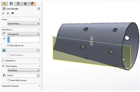 solidworks model a rolled part in sheet metal with overlap|rolling sheet metal parts.